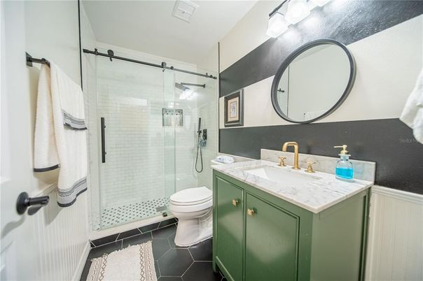 Bathroom, Glass Shower, Interior
