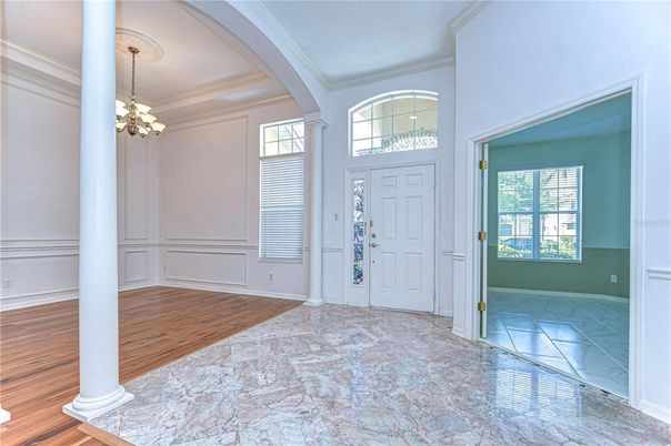 Chandelier, Interior, Wood Texture Flooring