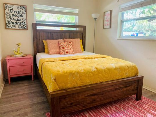 Bedroom, Interior, Wood Texture Flooring