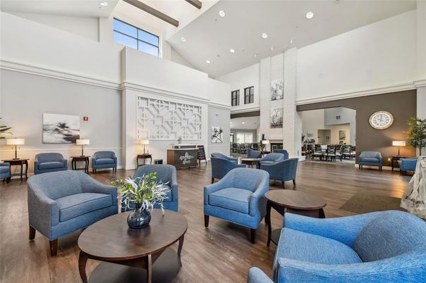 Dining room, Interior, Living room, Recessed Lighting, Wood Texture Flooring
