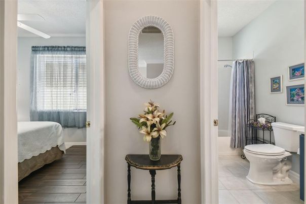 Bathroom, Interior, Wood Texture Flooring