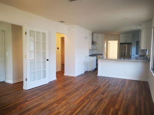 Empty room, Interior, Kitchen, Wood Texture Flooring