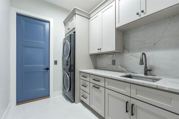 Interior, Marble Walls, Utility Closets, Washer