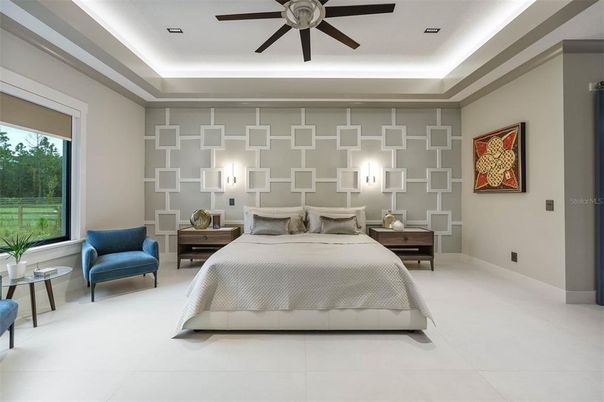 Bedroom, Interior, Recessed Lighting