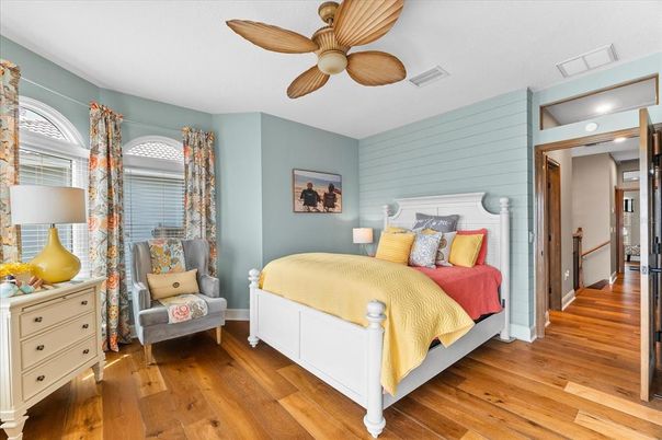 Bedroom, Interior, Wood Texture Flooring