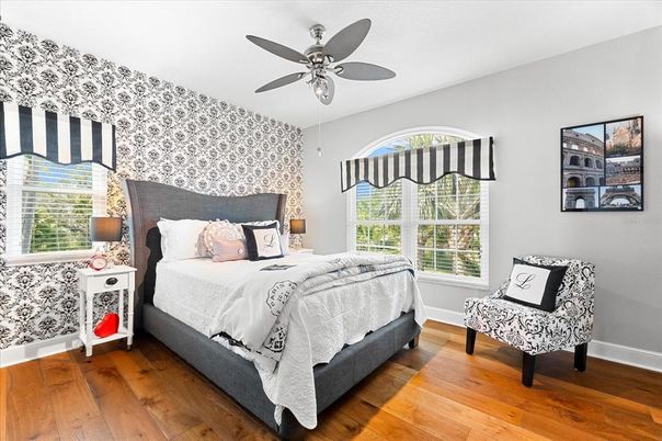Bedroom, Interior, Wood Texture Flooring