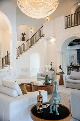 Chandelier, Interior, Living room, Recessed Lighting