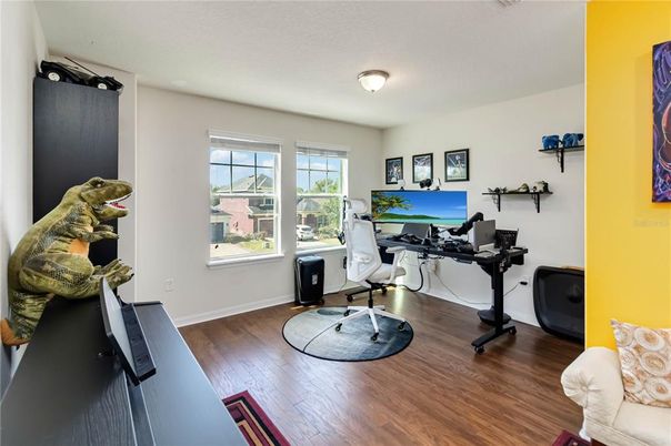 Home Office, Interior, Wood Texture Flooring