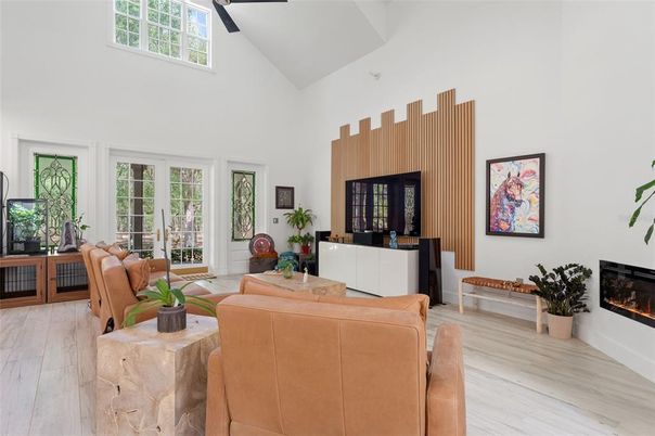 Fireplace, Interior, Living room, Wood Texture Flooring