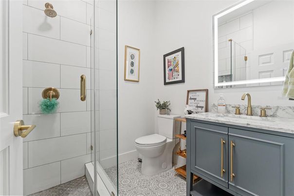 Bathroom, Glass Shower, Interior