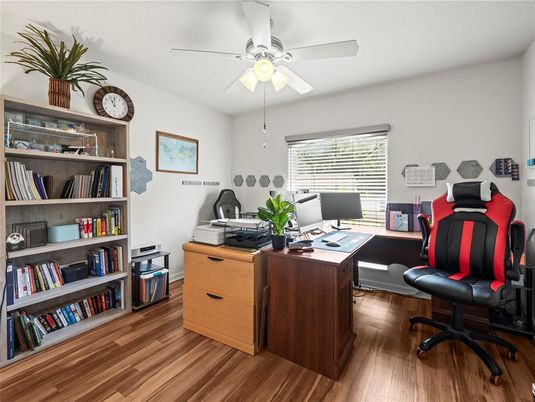 Home Office, Interior, Wood Texture Flooring