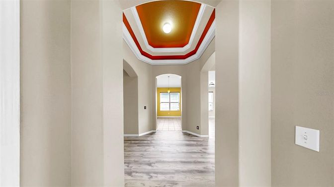 Interior, Pendant Lights, Wood Texture Flooring