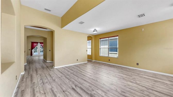 Empty room, Interior, Wood Texture Flooring