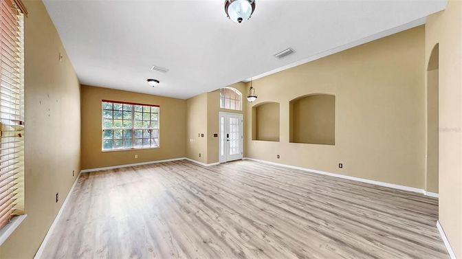 Empty room, Interior, Wood Texture Flooring