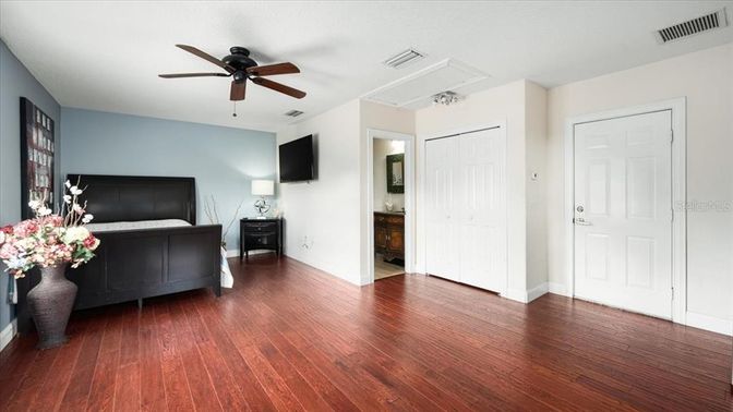 Bedroom, Interior, Wood Texture Flooring