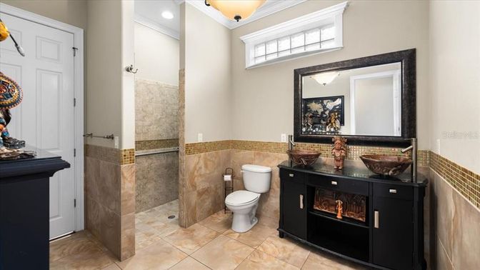 Bathroom, Fireplace, Interior, Recessed Lighting
