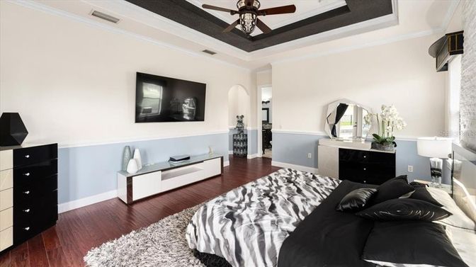 Bedroom, Interior, Wood Texture Flooring