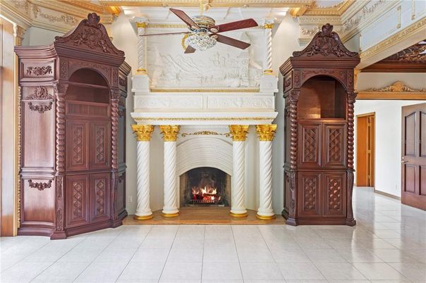Fireplace, Interior, Piano