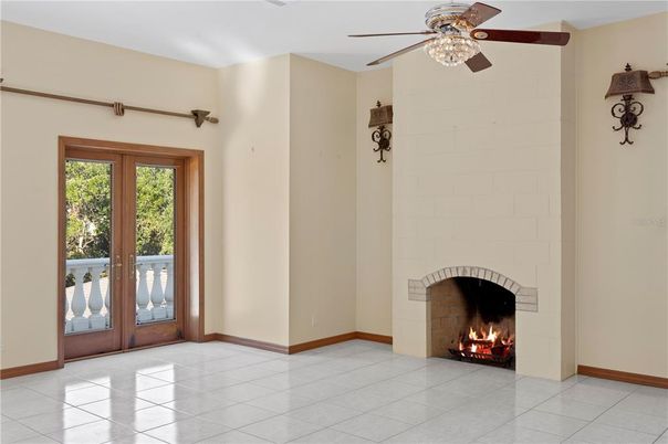 Empty room, Fireplace, Interior