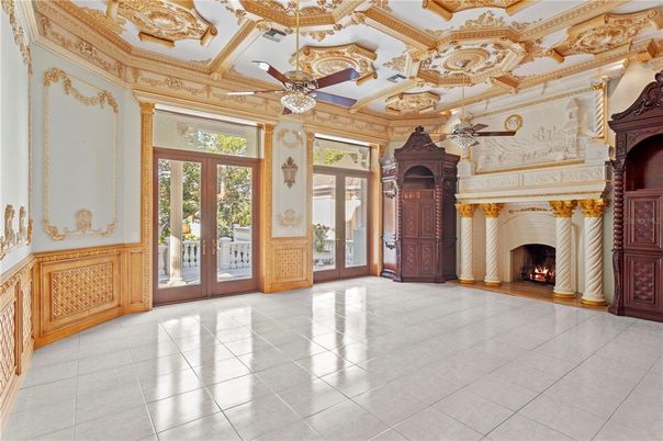 Fireplace, Interior, Piano