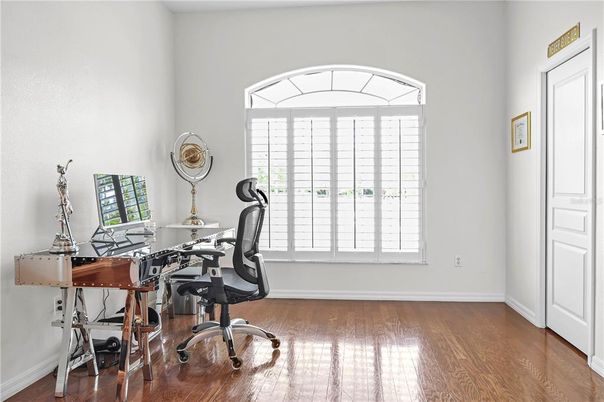 Home Office, Interior, Wood Texture Flooring