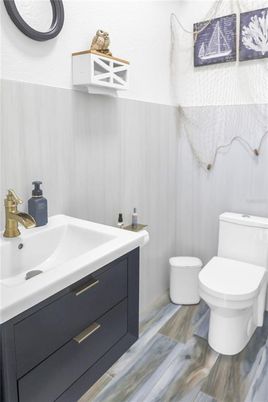 Bathroom, Interior, Wood Texture Flooring