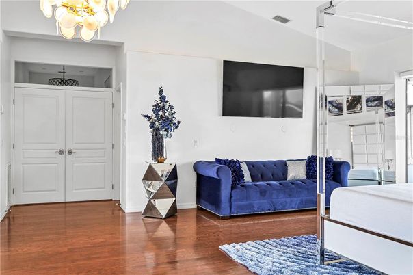 Chandelier, Interior, Wood Texture Flooring