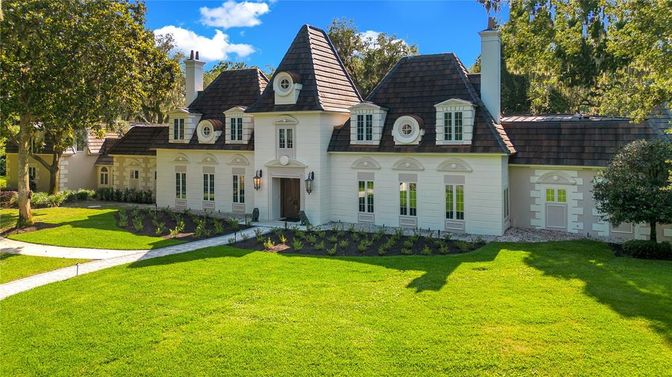 Attached, Backyard, Exterior, Facade, French Provincial