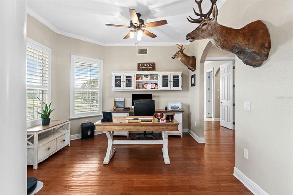 Home Office, Interior, Wood Texture Flooring