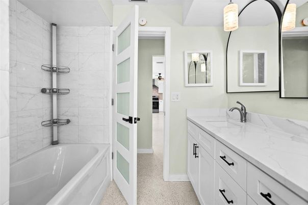 Bathroom, Dual Sink Vanities, Interior, Marble Walls