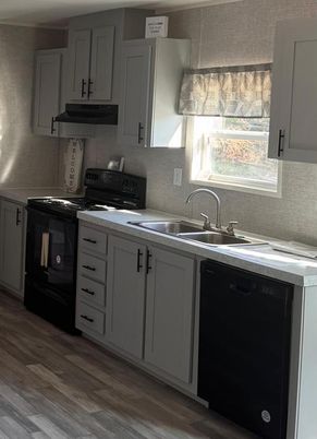 Interior, Kitchen, Wood Texture Flooring