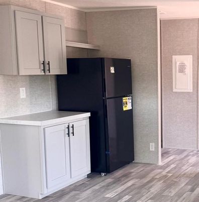 Interior, Kitchen, Wood Texture Flooring