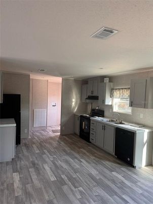 Interior, Kitchen, Wood Texture Flooring