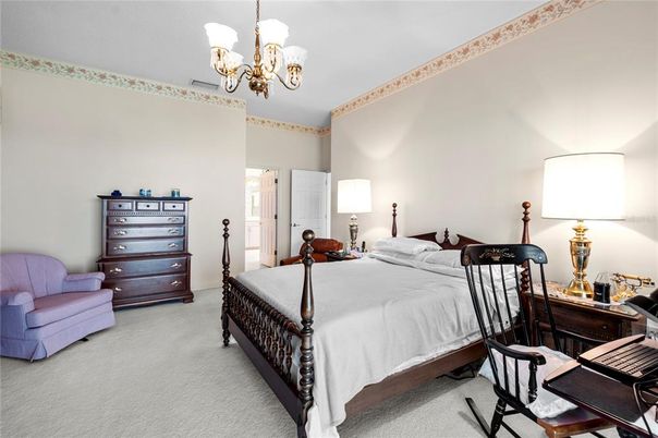 Bedroom, Chandelier, Interior