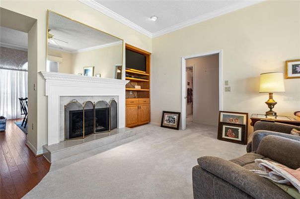 Fireplace, Interior, Wood Texture Flooring
