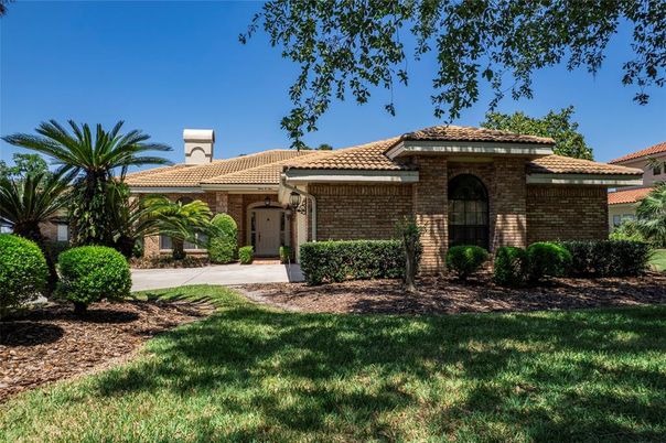 Backyard, Exterior, Facade, Brick Facade, Mediterranean