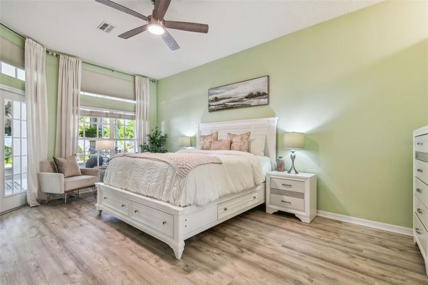 Bedroom, Interior, Wood Texture Flooring