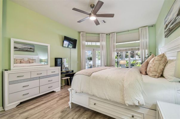 Bedroom, Interior, Wood Texture Flooring