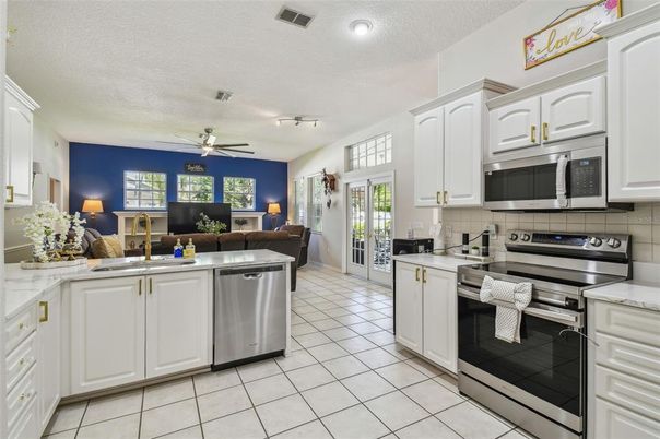 Interior, Kitchen, Recessed Lighting, Stainless Steel Appliances