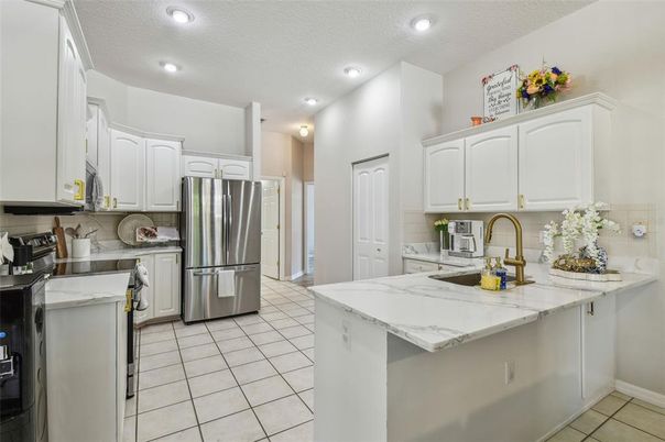 Interior, Kitchen, Recessed Lighting, Stainless Steel Appliances