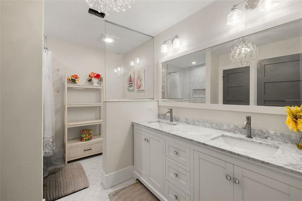 Bathroom, Dual Sink Vanities, Interior, Marble