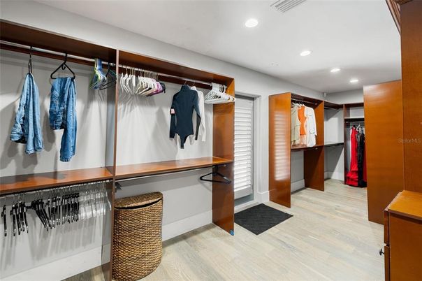 Interior, Recessed Lighting, Walk-in Closets, Wood Texture Flooring
