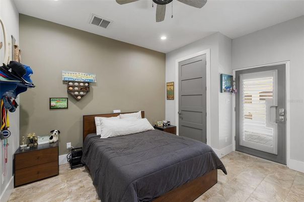 Bedroom, Interior, Recessed Lighting