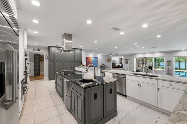 Interior, Kitchen, Recessed Lighting, Stainless Steel Appliances