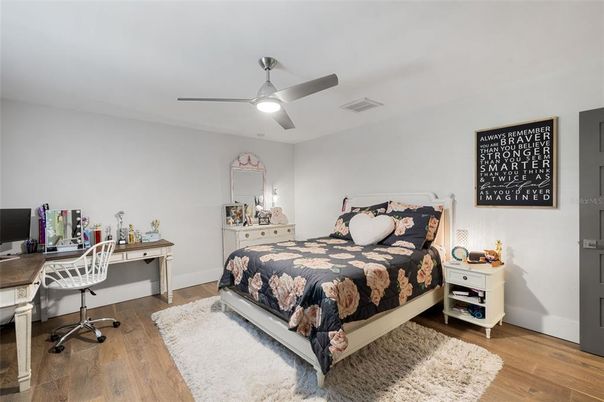 Bedroom, Home Office, Interior, Wood Texture Flooring