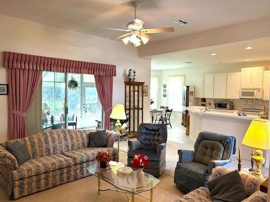 Dining room, Interior, Kitchen, Living room, Recessed Lighting