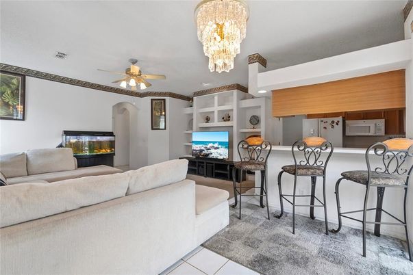 Chandelier, Interior, Kitchen, Living room, Recessed Lighting