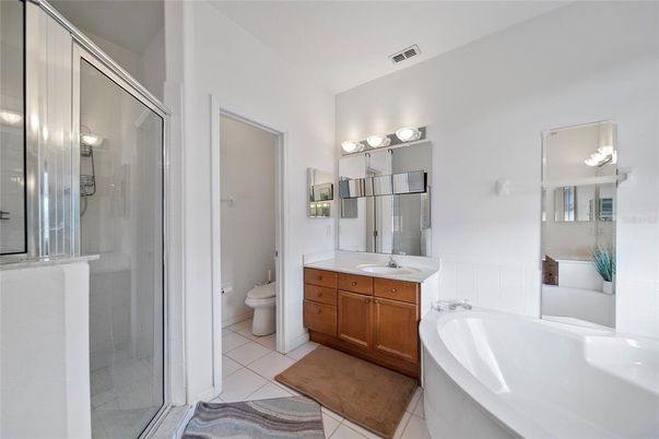 Bathroom, Dual Sink Vanities, Glass Shower, Interior