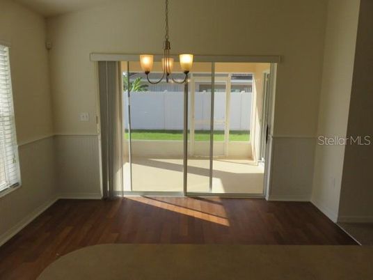 Chandelier, Empty room, Interior, Wood Texture Flooring