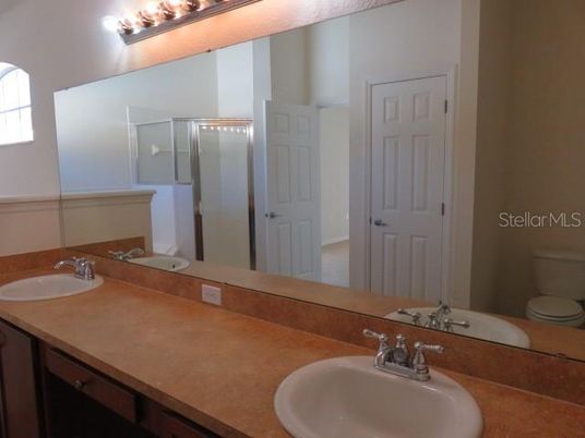 Bathroom, Dual Sink Vanities, Glass Shower, Interior
